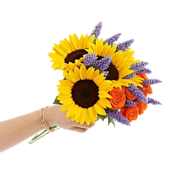 Golden Sunflower Bouquet