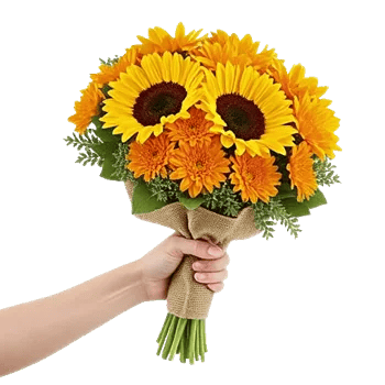 Golden Sunflower Bouquet