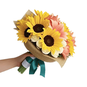 Golden Sunflower Bouquet