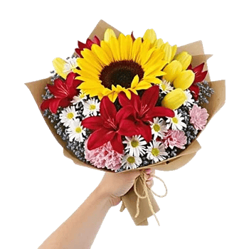 Golden Sunflower Bouquet