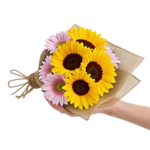 Golden Sunflower Bouquet