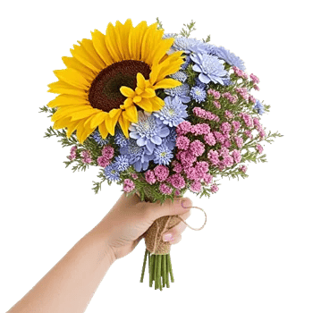 Golden Sunflower Bouquet