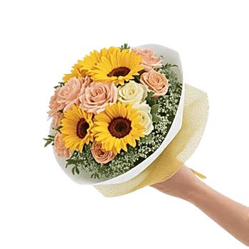 Golden Sunflower Bouquet