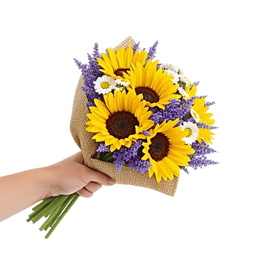 Golden Sunflower Bouquet