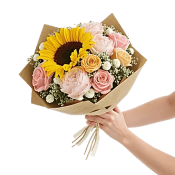 Golden Sunflower Bouquet