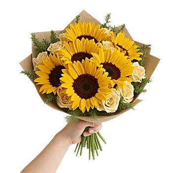 Golden Sunflower Bouquet