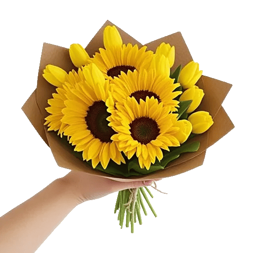 Golden Sunflower Bouquet