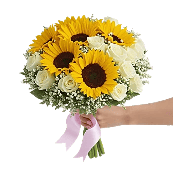 Golden Sunflower Bouquet