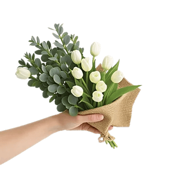 Minimalist White Orchids