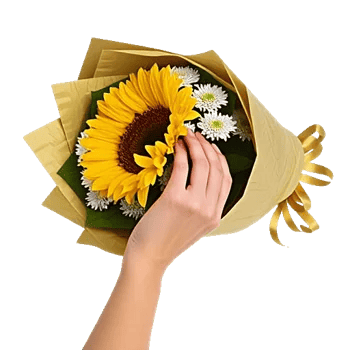 Golden Sunflower Bouquet