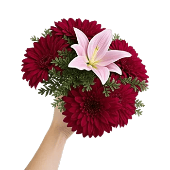 Crimson Blossom Harmony