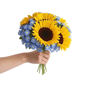 Golden Sunflower Bouquet