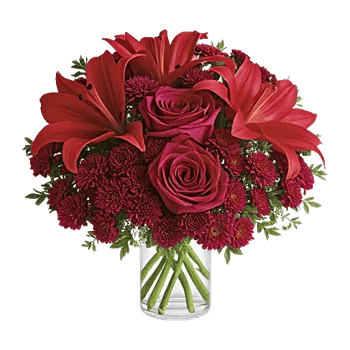 Crimson Blossom Harmony