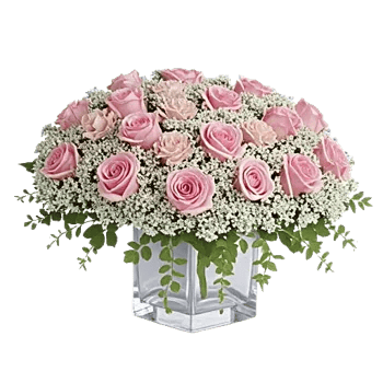 Blush Romantic Centerpiece