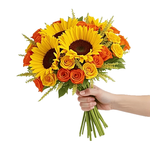 Golden Sunflower Bouquet