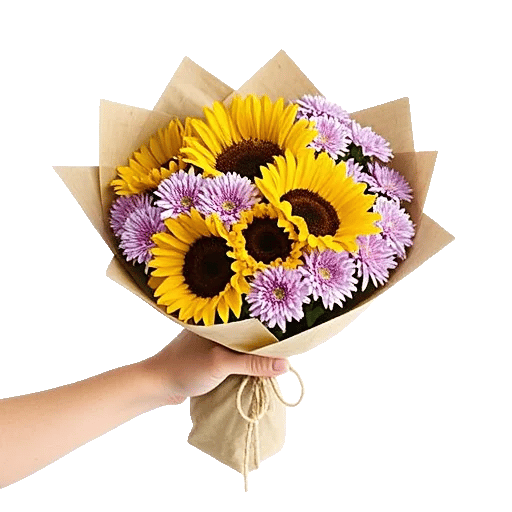 Golden Sunflower Bouquet