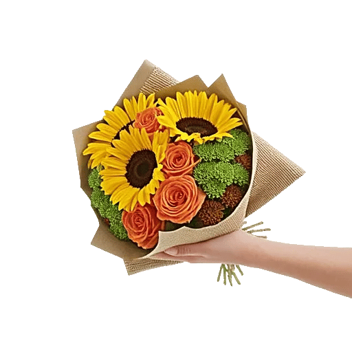 Golden Sunflower Bouquet