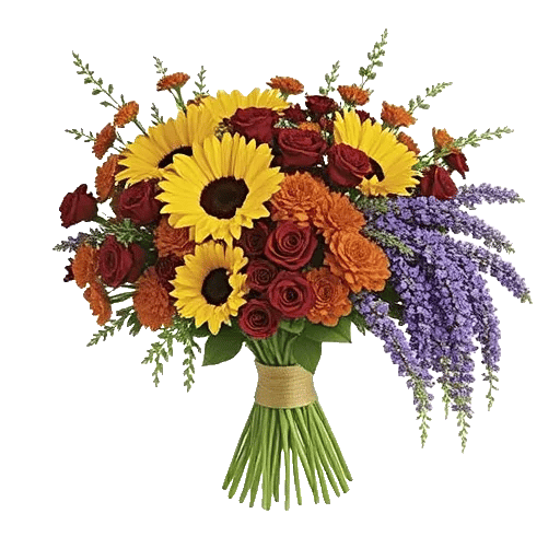 Golden Sunflower Bouquet