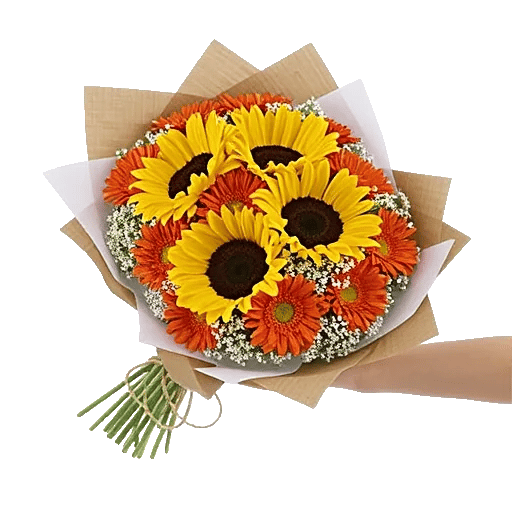 Golden Sunflower Bouquet