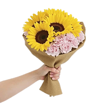 Golden Sunflower Bouquet