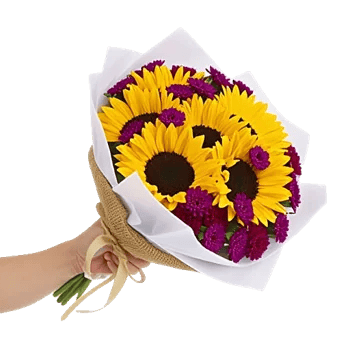 Golden Sunflower Bouquet