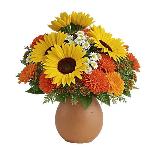 Amber Sunflower Glow