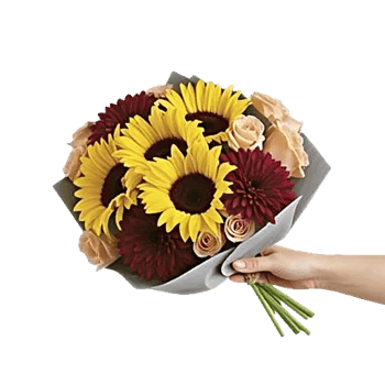 Golden Sunflower Bouquet