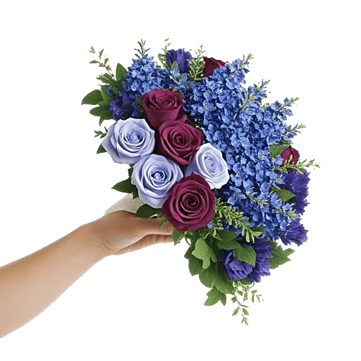Elegant Blue Roses