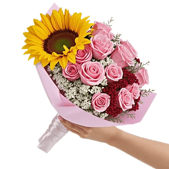 Golden Sunflower Bouquet