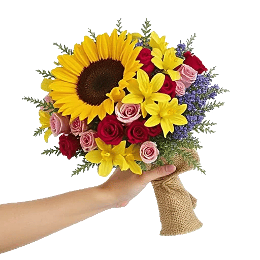Golden Sunflower Bouquet