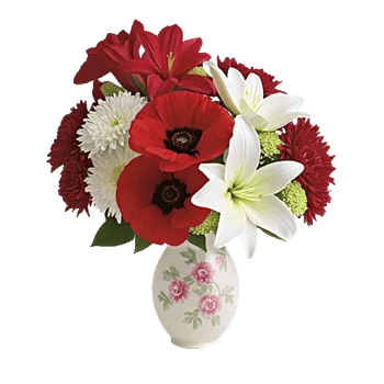 Crimson Blossom Harmony