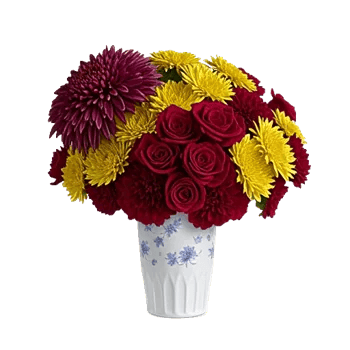 Crimson Blossom Harmony