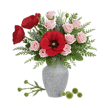 Crimson Blossom Harmony