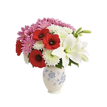 Crimson Blossom Harmony