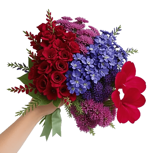 Crimson Blossom Harmony