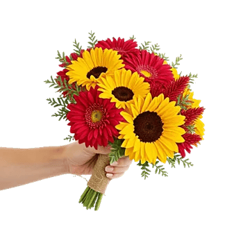 Golden Sunflower Bouquet