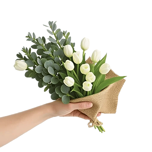 Minimalist White Orchids