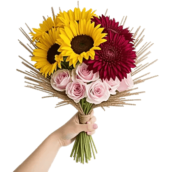 Golden Sunflower Bouquet
