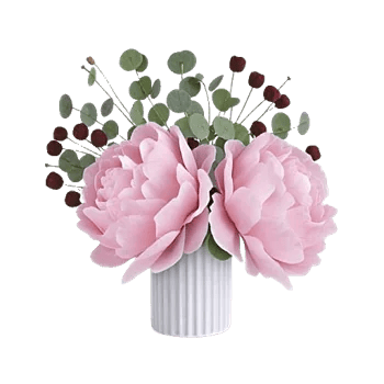 Blushing Peony Charm