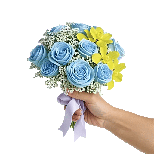 Elegant Blue Roses