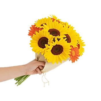 Golden Sunflower Bouquet