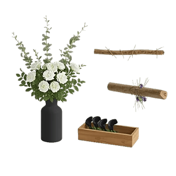 Modern White Orchids