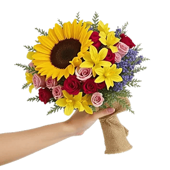 Golden Sunflower Bouquet