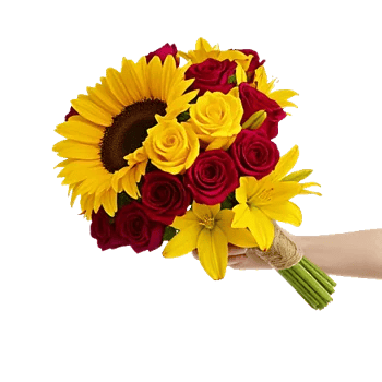 Golden Sunflower Bouquet