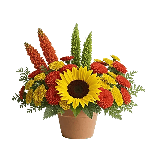 Amber Sunflower Glow