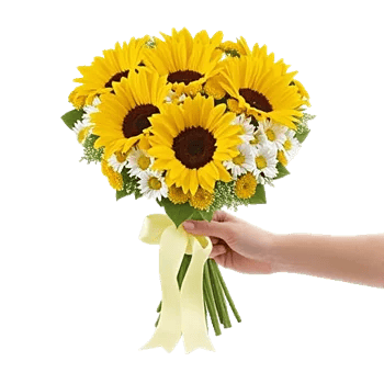 Golden Sunflower Bouquet