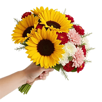 Golden Sunflower Bouquet