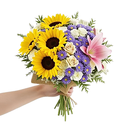 Golden Sunflower Bouquet
