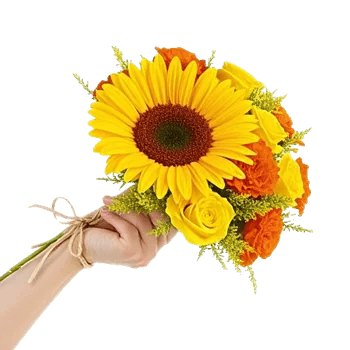 Golden Sunflower Bouquet