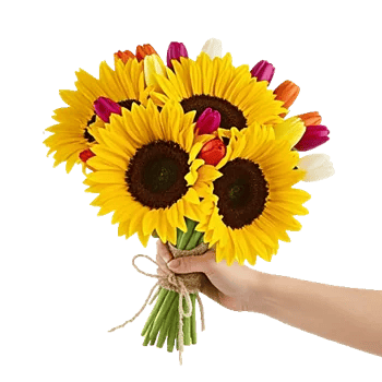 Golden Sunflower Bouquet